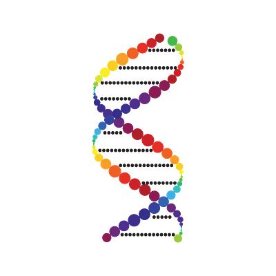 DNA Logo 2 @aravindreddytarugu biology biotech branding colorwheel design dna dna logo graphic design groves illustration logo major grove minor grove rainbow science logo spectrum ui vector