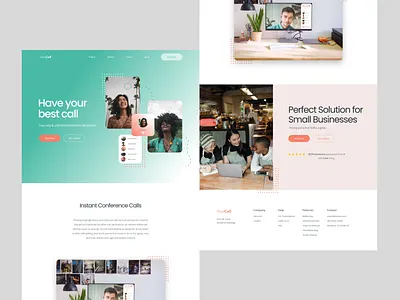 Concept home page design/ UX UI branding design logo ui ux web design