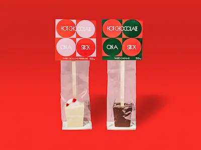 Foxtrot Holiday Shoppe - Hot Chocolate on a Stick Packaging graphic design package design packaging