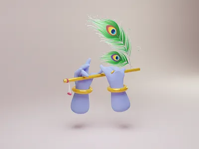 Krishna Janmashtami- 3D Model 3d blender design model