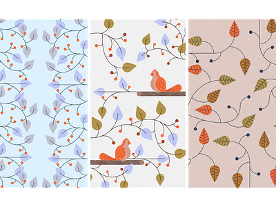 November | Phone Wallpapers concept design graphic design illustration phone wallpaper vector winter