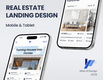 Alta | Real Estate Landing Page | Mobile & Tablet apartment branding clean design graphic design landing landing page logo property real estate real estate agency real estate branding realtor rent residence ui ux web web design