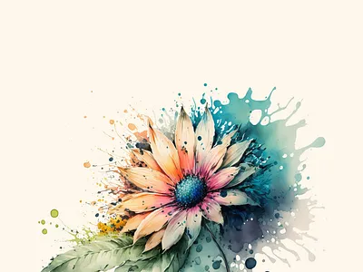 WATERCOLOR FLOWER #2 design flower graphic design illustration wa watercolor