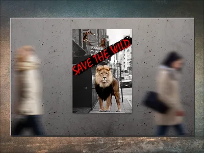 Save the Wild animals art collage cutout design digital art digital collage illustration inspiration nature wild