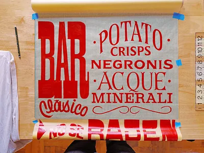 Clásico lettering logotype sign painting typographic typography