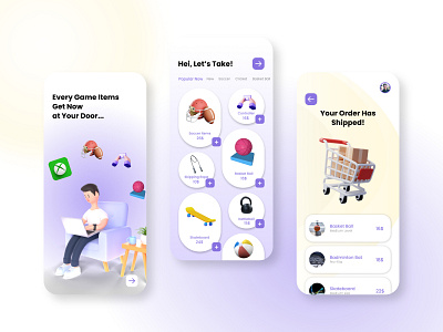 Gaming Gadgets e-commerce App Design app design business app e commerce app gaming app gaming gadgets app landing page design minimal design modern app playing items sports sports app ui ui ux design uiux user experience user interface design