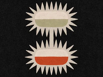 Twin Suns art blockprint branding design illustration logo logos paint sol solar space sun twin twins vintage