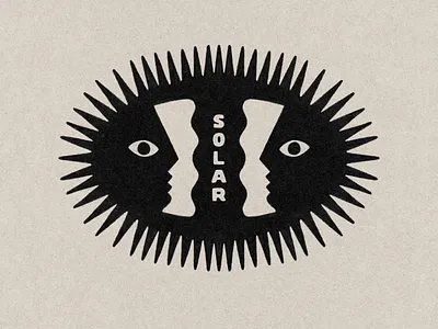 Solar Faces No. 1 1960s branding copic design font illustration lockup logo logos matisse picasso sol solar space sun vintage
