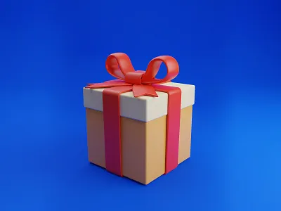 Gift Box 3D Illustration 3d adventure blender box character christmas gift illustration