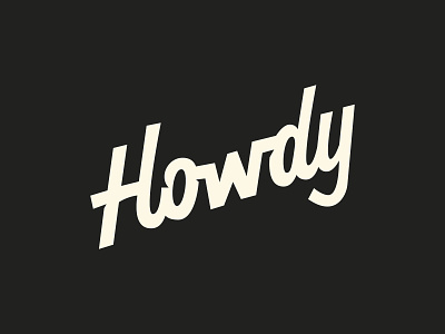 Saturday Type Club: Week 54 Howdy badge badge design branding cream design howdy iconography illustration logo typography ui usa west western