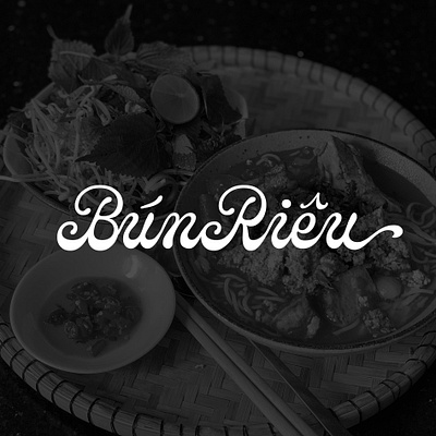 BÚN RIÊU design handmade handwriting hanoi illustration logo rawtype type typography vietnam