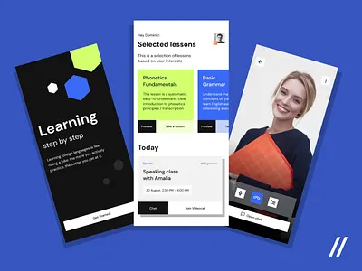 Learning Mobile IOS App android animation app interaction calendar call chat dashboard design education elearning interaction interface ios languages learn mobile scheduled ui ux video