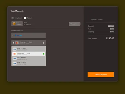 Checkout Page checkout credit card ecommerce page payments ui