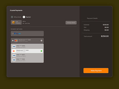 Checkout Page checkout credit card ecommerce page payments ui