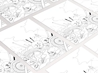War and Peace concept Illustration concept art graphic design illustration lineart