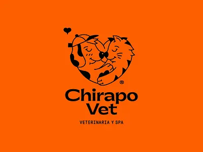 Chirapo Vet logo brand branding design graphic design illustration logo type vector