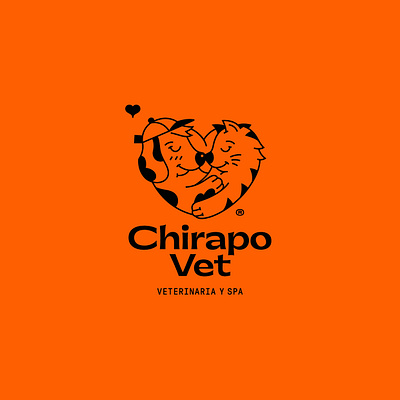 Chirapo Vet logo brand branding design graphic design illustration logo type vector