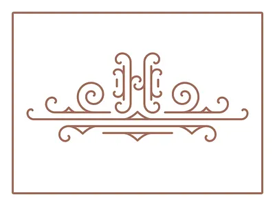 Monoline H Lettering Logo With Embellishments branding design font graphic design illustration lettering logo monoline typography vector