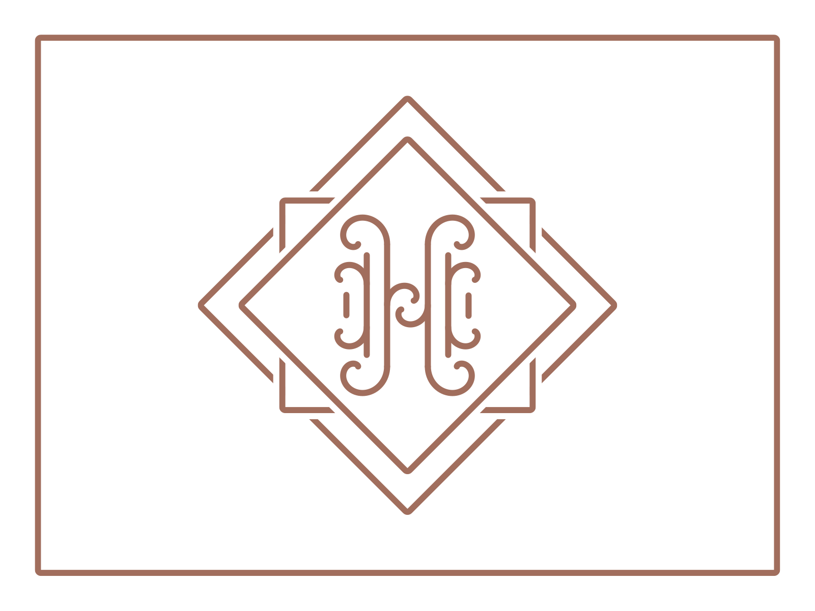 Example of Custom Monogram Lettermark Design