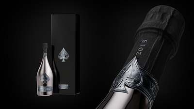 Armand De Brinac | Product Visualization 3d bottle champagne visualization