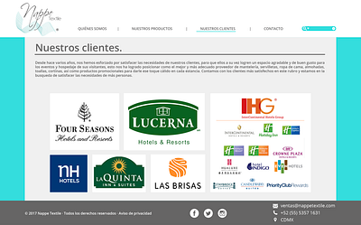 Sitio Web. Nuestros Clientes app branding design graphic design illustration logo vector