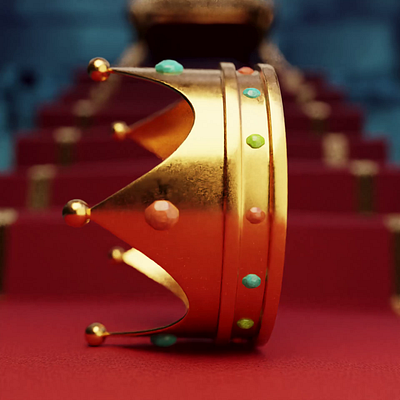The crown 3d animation blender crown design motion graphics