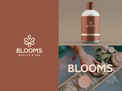 Beauty Logo | Minimalist Logo - Blooms Logo for a Beauty Spa beauty beauty logo beauty minimal logo branding branding design business logo icon design logo logo design logo design branding logodesign logos logotype minimal minimalist logo skincare spa logo spa minimal logo visual identity