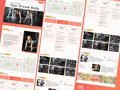 Gym Website 2021 concept design gym ui ux website work out
