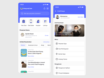 ShaynaCare - Healty Care Mobile Design android app app design doctor health health care healty mobile mobile design ui design uiux