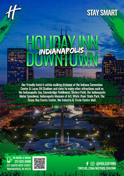 Holiday Inn Indy - NBA Pacers Full Page Ad Drafts advertisement branding campagins design graphic design holiday inn illustration indianapolis indy marketing marketing collateral nba pacers sales