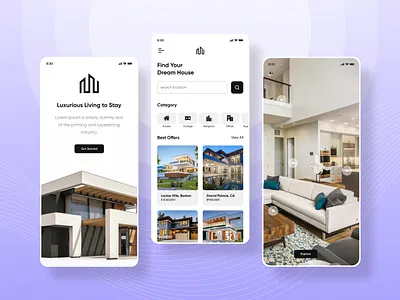 Homie - Online Properties Platform app app concept app design design design concept home home search property ui ui design uiux uiux design ux case study visual mockup