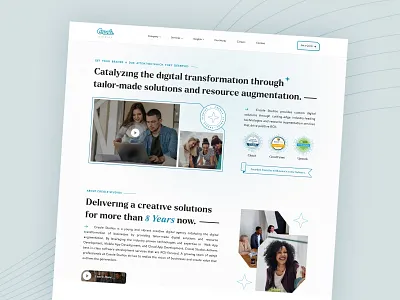 Revamping Landing Page - Creole Studios 3d agency app app design application branding creole studios design graphic design illustration logo ui ui design ui elements uidesign uiux design ux web design website website design