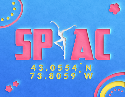SPAC Venue Promos / Coordinates branding coordinates dave matthews design dmb graphic design illustration logo papercut spac