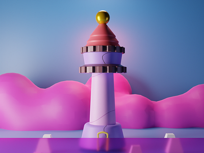 Castle 3d 3d illustration blender castle design game art illustration web web illustrations