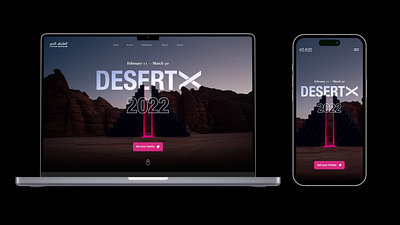 Desert X campaign art campaign motion graphics research ui ux