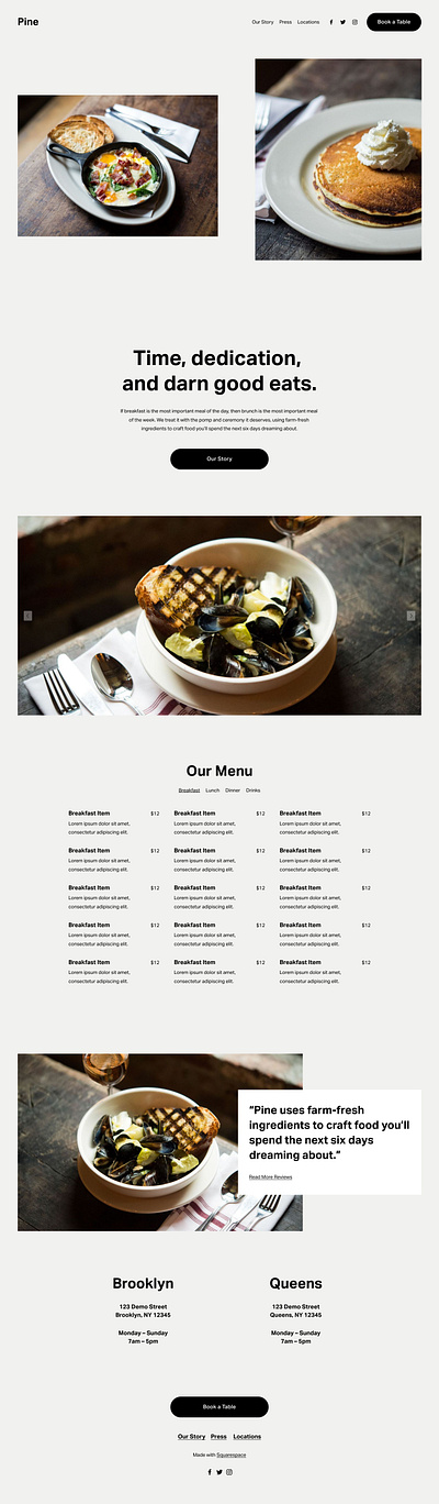 Pine - Website Template - Squarespace clean colorful company corporate modern multipurpose multipurpose template photography pitch deck portfolio presentation squarespace squarespace design squarespace template studio template unique web design web development website