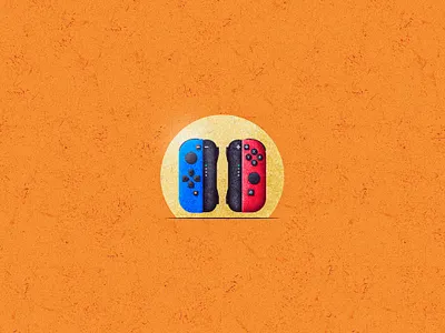 Joy Con Controller 90s controller design game illustration illustration vector landscape design retro srabon arafat vector vector art vector illustration vintage