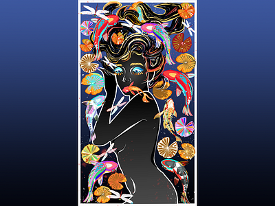 Mermaids adobe art artwork colorful coreldraw design digital art draw drawing fish graphic design illustration mermaids photoshop