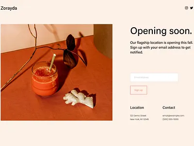 Zorayda - Website Template - Squarespace app art blog concept design graphic design online store photography squarespace squarespace design squarespace template template theme ui ui design ux ux design web design web development website