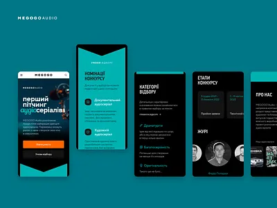 Megogo Audio • Pitching audio blog megogo mobile podcast site web web design