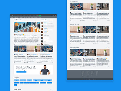 BiggerPockets Updated Blog blog design mobile responsive product design typography ui ux