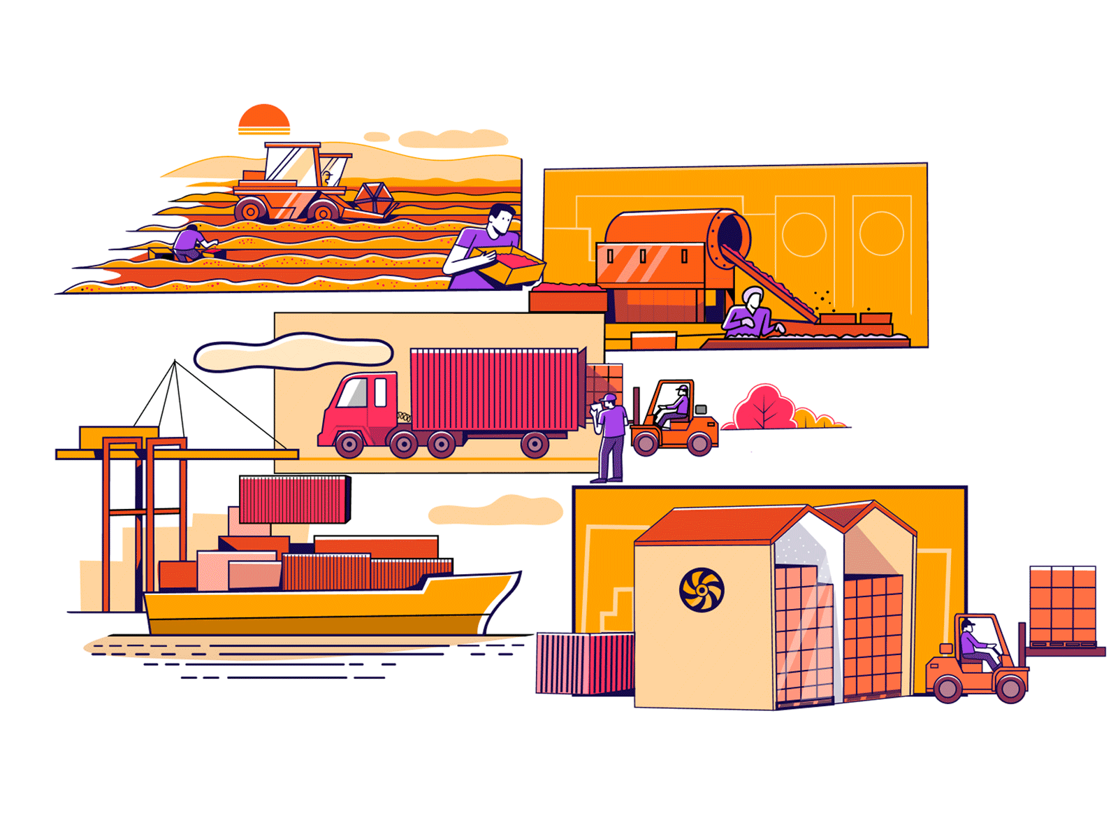 Redsky branding design illustration satishgangaiah vector