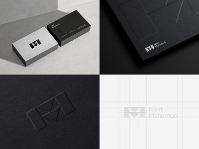 Logomark(nextmahamud) brand brand identity casestudy freelance designer logo logocreation logofolio logomark logonew m logo meaning minimalist minimallogo monogram nextmahamud personalbrand presentaion startup typography visualidentity