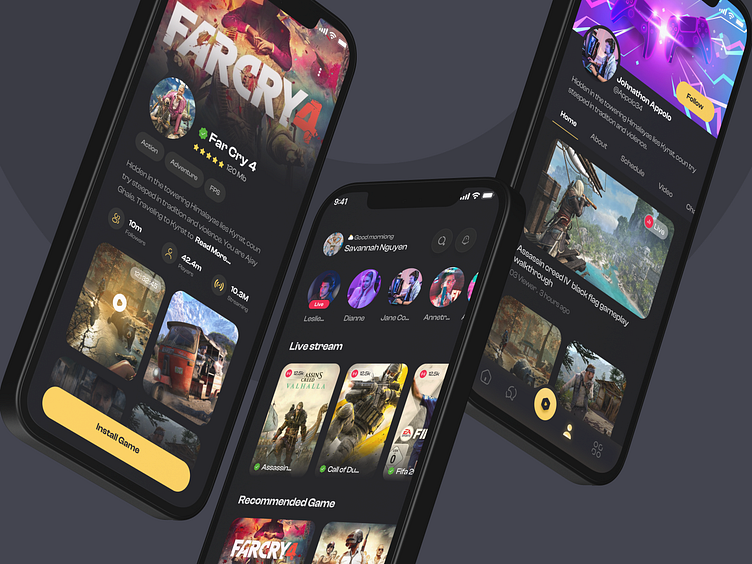 Game Streaming Mobile App by Ofspace SaaS for Ofspace UX/UI on Dribbble