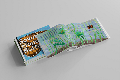 Saving Monarch Butterflies book design book design design graphic design illustration typography