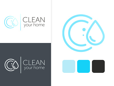 Clean your home | Logo design branding design graphic design illustration logo vector
