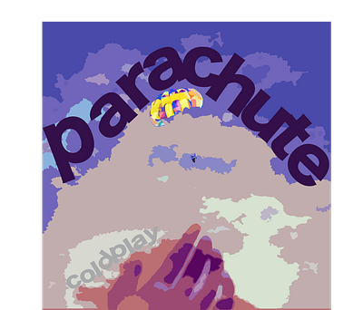 Parachute album cover redesign album cover design graphic design illustration music typography