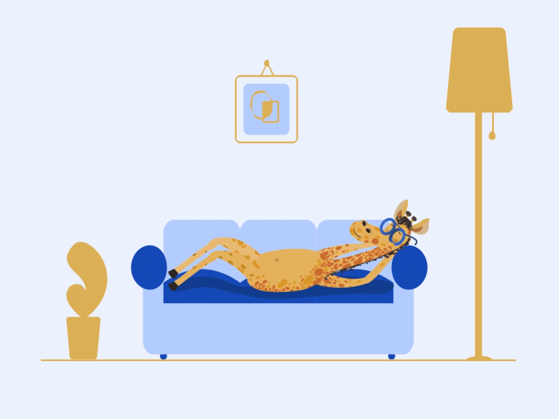 Din rest animation motion