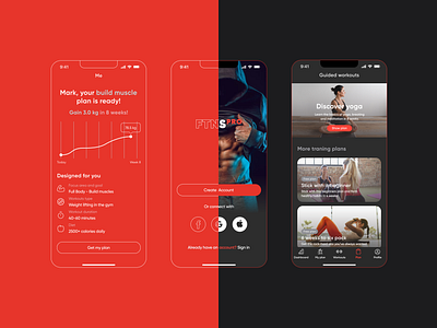 Fitness mobile app app design figma fitness mobile app mobile ui ux design