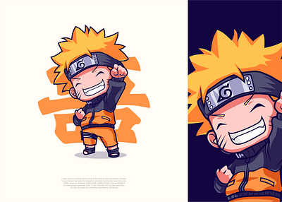 CUTE NARUTO.!! animation anime characterdesign characters chibi cute design digitalart drawing illustration illustration art kawai naruto